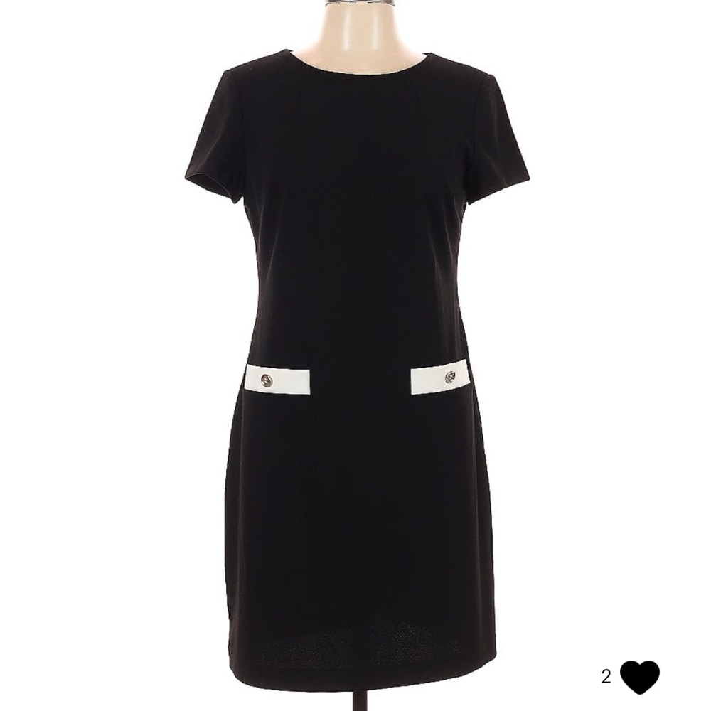 Tommy Hilfiger Black Dress with White Accents